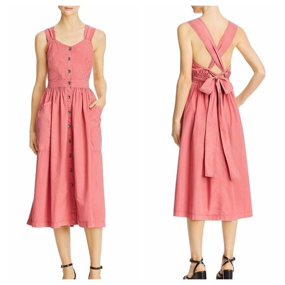 La Vie Rebecca Taylor Sleeveless Poplin Dress - Picture 1 of 8